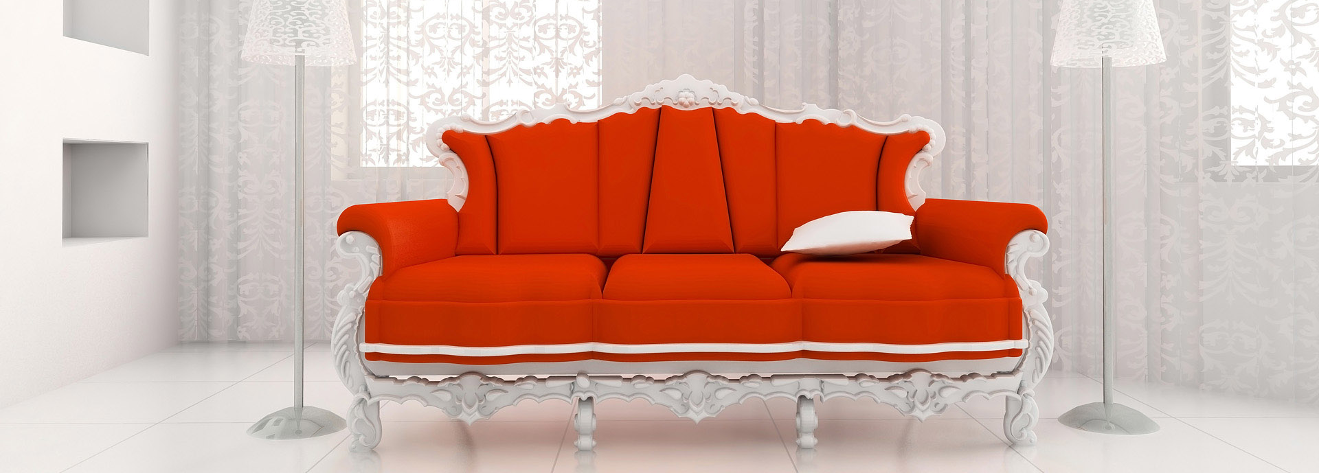 RED sofa