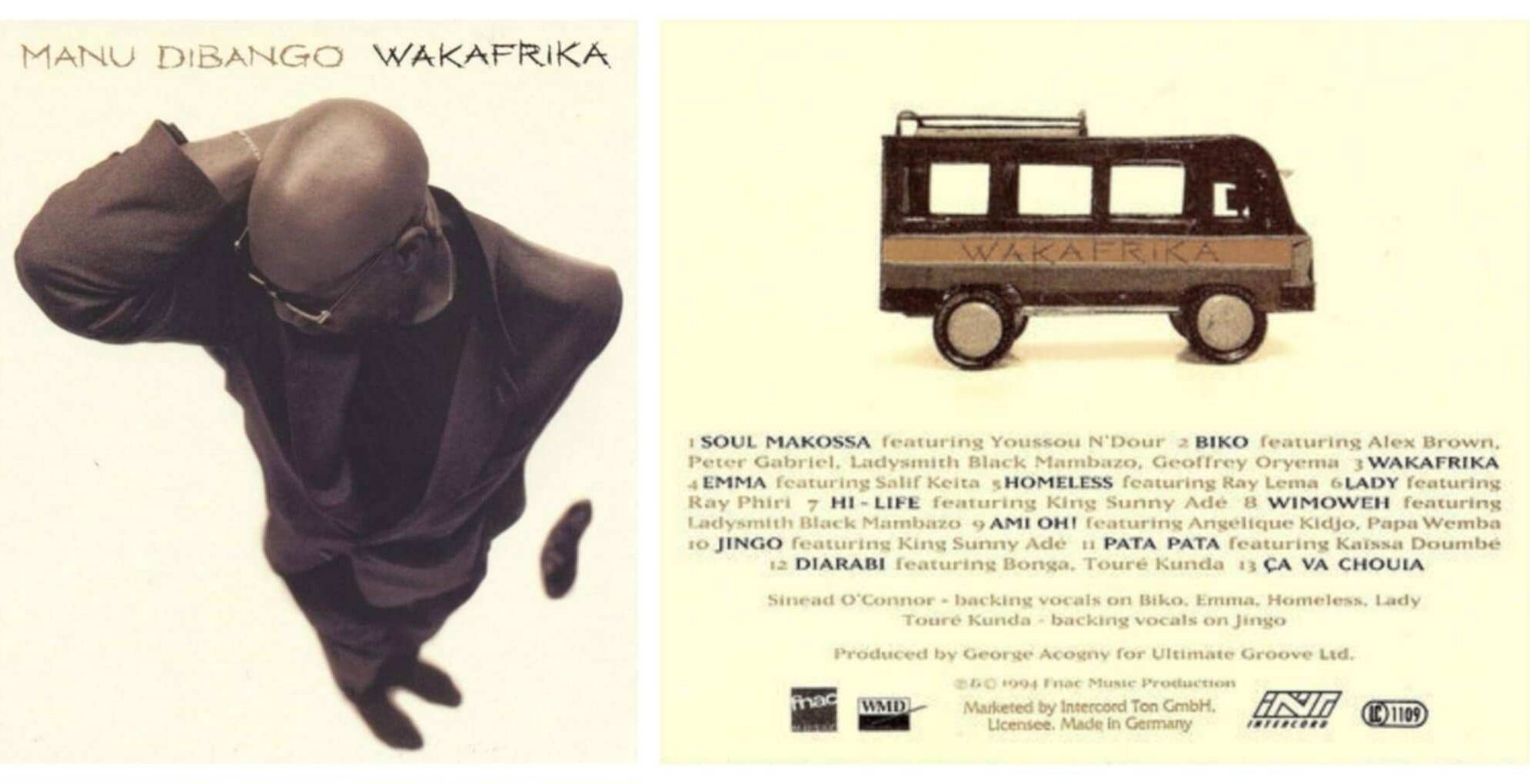 Philippe Poustis - MANU DIBANGO - wakafrika - recto verso