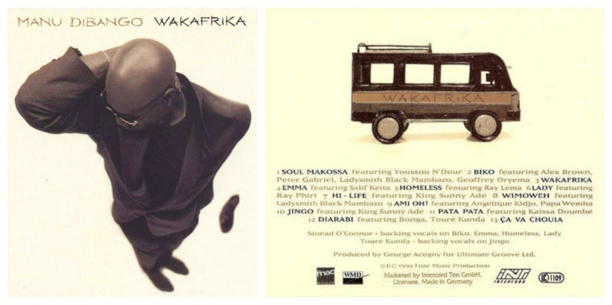 Philippe Poustis - MANU DIBANGO - wakafrika - recto verso